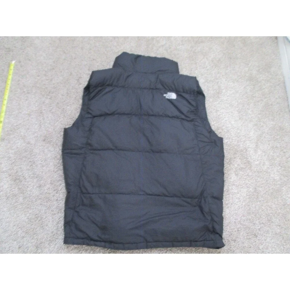 The North Face TNF Nupste 550 Goose Down Full Zip Puffer Vest Black size XL